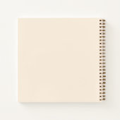 Guest book First Communion ivory blush bow floral Notizblock (Rückseite)