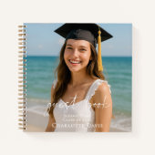 Guest book graduation photo script  notizblock (Vorderseite)