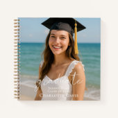 Guest book graduation photo script  notizblock (Vorderseite)