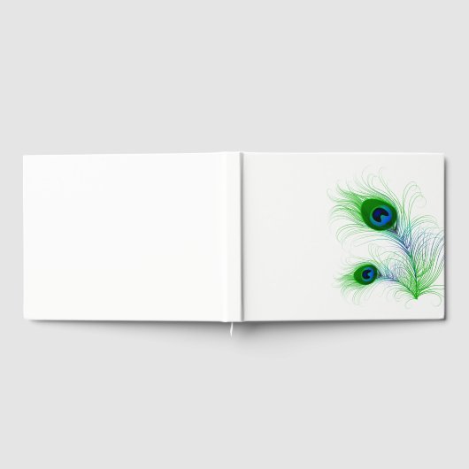 Guest Book-Peacock Feathers Gästebuch (Voll)