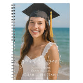 Guest book photo graduation party script notizblock (Vorderseite)