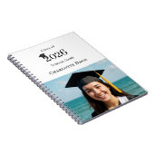 Guest Book Photo Modern Graduation Party Notizblock (Rechte Seite)