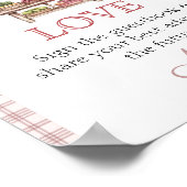 Guest book Pink Fresh off the market Bridal Shower Poster (Ecke)