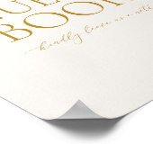 Guest Book Wedding Sign – Elegant Gold Calligraphy Poster (Ecke)