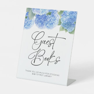 Guest Books Hydrangea Es ist eine Boy Baby Dusche Sockelschild