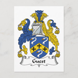 Guest Familienwappen Postkarte