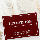 Guest House oder Hotel Guestbook Gästebuch