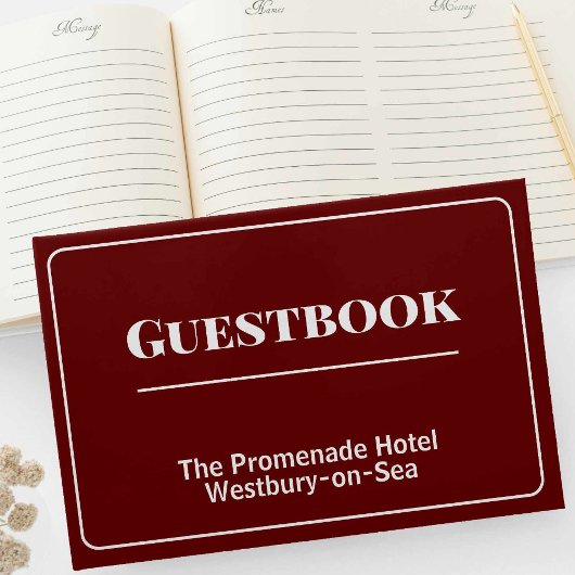 Guest House oder Hotel Guestbook Gästebuch