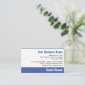 Guest House QR Code Business Card Visitenkarte (Stehend Vorderseite)