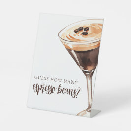 Guest How many Espresso Martini Brautparty Sockelschild