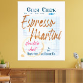 Guest Karo Empfang Espresso Martini Doppelschlag Leinwanddruck (Insitu (Wohnzimmer))