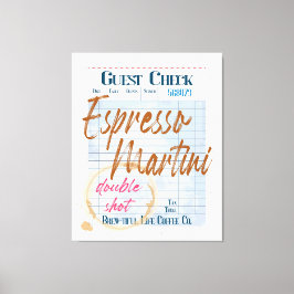 Guest Karo Empfang Espresso Martini Doppelschlag Leinwanddruck