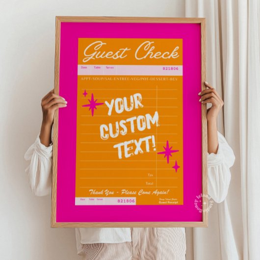 Guest Karo Personalisiert Quote Poster Preppy Dorm