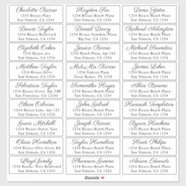 Guest Names Address 27 Personalisiertes Versandlab Aufkleber