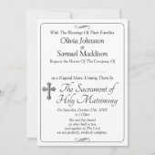 Guest Names, Black & White with Infinity Scroll Einladung (Vorderseite)