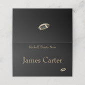 Guest Table Sign Platzkarte (Außenseite Aufgefaltet)