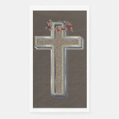 Guest towel Paper Napkins Brown Background Serviette (Vorderseite)