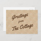 Guest Travel Greetings Rental Vacacation House Postkarte (Vorne/Hinten)