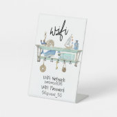 Guest Visitor WIFI Informationen STR Rental Beach Sockelschild (Vorderseite)