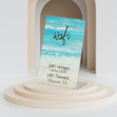 Guest Visitor WIFI Informationen STR Rental Zuhaus Sockelschild