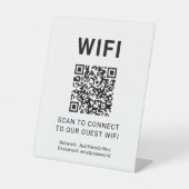Guest Wifi QR Code Connect Login Network Sockelschild (Vorderseite)
