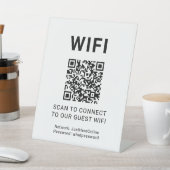 Guest Wifi QR Code Connect Login Network Sockelschild (In SItu)