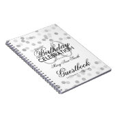 Guestbook-50. Geburtstags-silberne Notizblock (Rechte Seite)