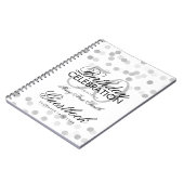 Guestbook-50. Geburtstags-silberne Notizblock (Linke Seite)