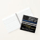 Guestbook für Polizeischutz - Thin Blue Line Flag Notizblock (Innenseite)