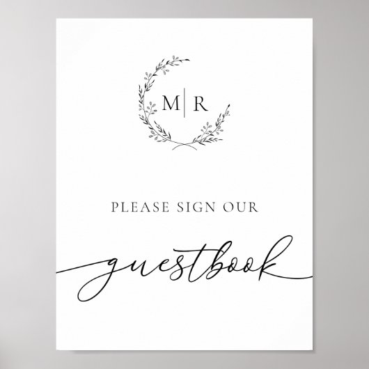 Guestbook Sign  Poster (Vorne)