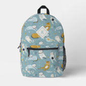 Guffy Space cats Muster Bedruckter Rucksack (Vorderseite)