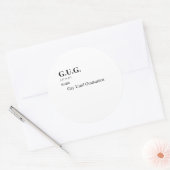 GUG RUNDER AUFKLEBER (Umschlag)