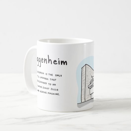 Guggenheim Kaffee-Tasse Tasse (Vorderseite Links)