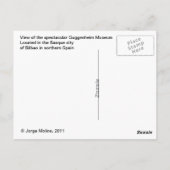 Guggenheim Museum Bilbao Postkarte (Rückseite)