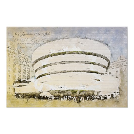 Guggenheim Museum New York Poster (Vorderseite)