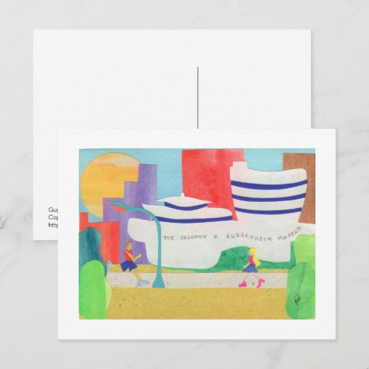 Guggenheim Postkarte (Vorne/Hinten)