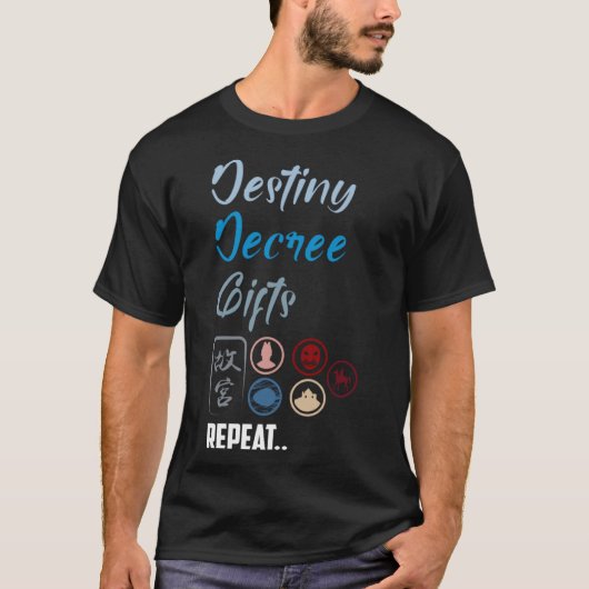 Gugong Repeat Brettspielbekleidung Tabletop gamin T-Shirt (Vorderseite)