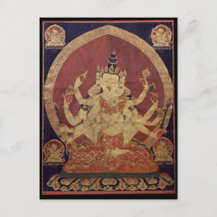Guhyasamaja Tibetischer Buddhistischer Gott Postkarte