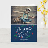 gui Merry Foto de vacances voeux Karte (Gelbe Blume)