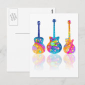 Gui tar Reflections Postkarte (Vorne/Hinten)