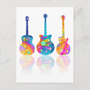 Gui tar Reflections Postkarte