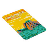 Guiana Amazonas Nationalpark Vintag Postkarte Magnet (Rechte Seite)