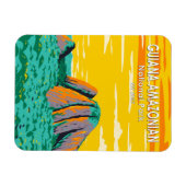 Guiana Amazonas Nationalpark Vintag Postkarte Magnet (Horizontal)