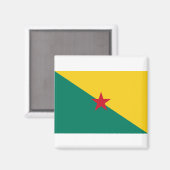 Guiana - Flagge Drapeau de la Guyane Magnet (Vorderseite/Rückseite)