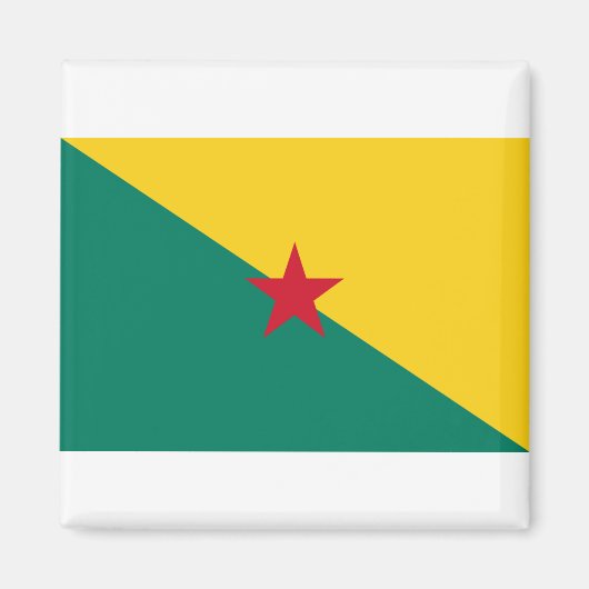 Guiana - Flagge Drapeau de la Guyane Magnet (Vorne)