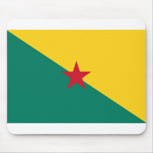 Guiana - Flagge Drapeau de la Guyane Mousepad