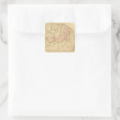 Guiana Quadratischer Aufkleber (Tasche)