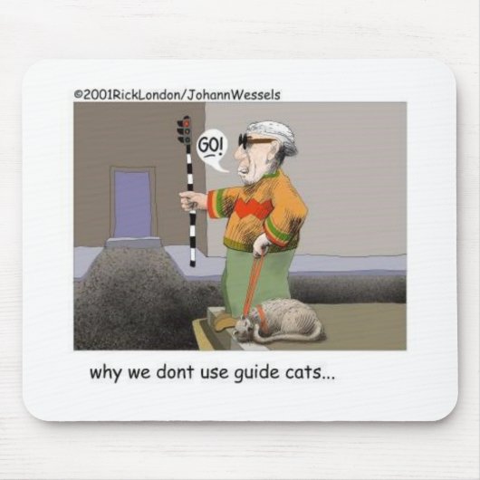 Guide Cats Funny Cat Geschenke & Sammlerstücke Mousepad (Vorne)