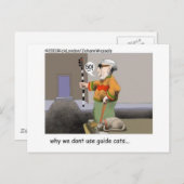 Guide Cats Funny Cat Geschenke & Sammlerstücke Postkarte (Vorne/Hinten)