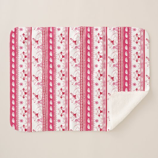 Guide Dog Tale German Shepherd Muster Red Sherpadecke (Vorderseite (Horizontal))